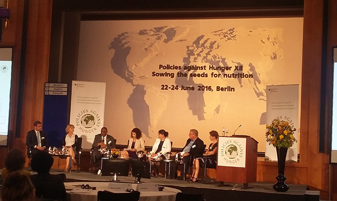 A panel at the Policies against Hunger XII Conference