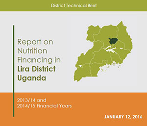 Report on Nutrition Financing in Lira District Uganda