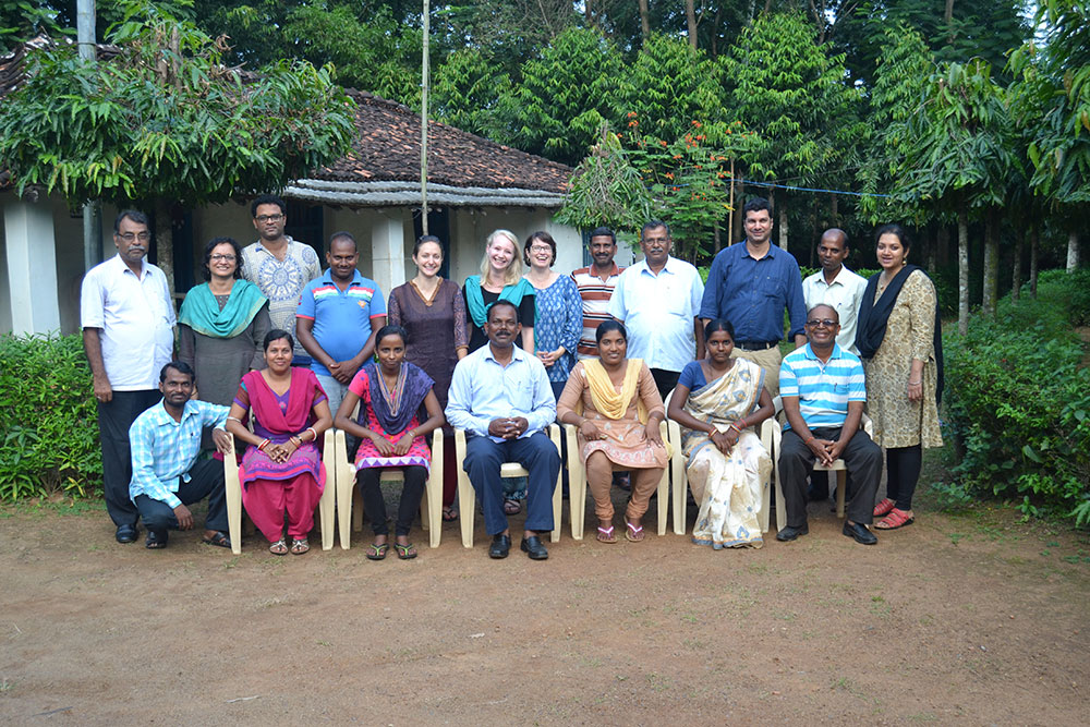 The research team, including partners from SPRING, Digital Green, VARRAT, Ekjut, and the London School of Hygiene and Tropical Medicine.