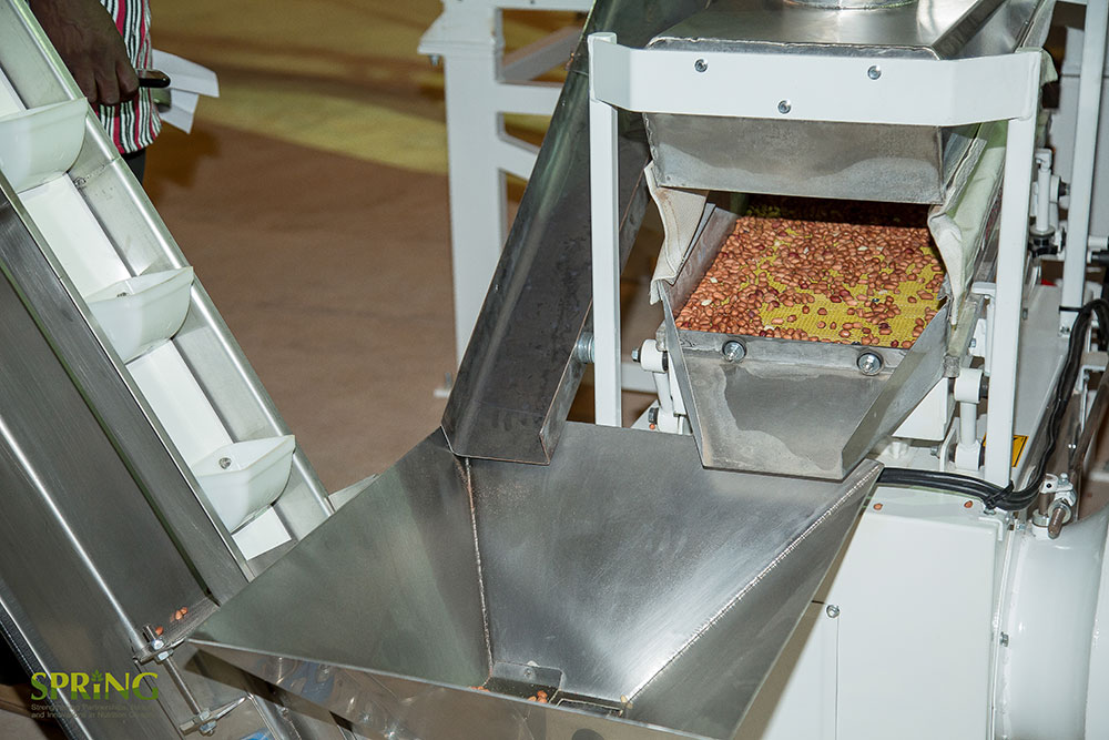 A component of the equipment that sorts the groundnuts.