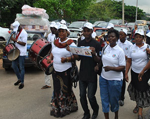 Participants in Wuse market, Abuja—WBW 2014