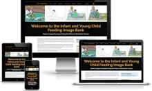 The IYCF image bank is designed to be responsive to different screen sizes. 