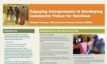 Engaging Entrepreneurs in Developing Community Videos for Nutrition