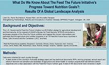 What Do We Know About the Feed the Future Initiative’s Progress toward Nutrition Goals? Results of a Global Landscape Analysis