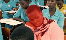 Student highlighted in red to depict prevalence of anemia among students